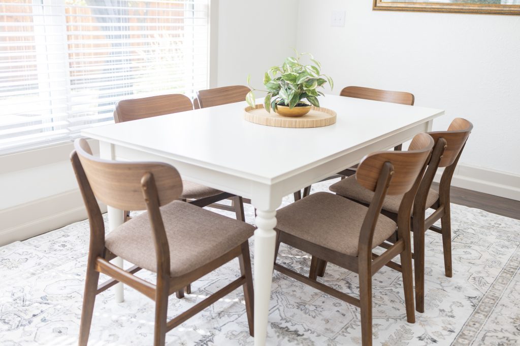 Dining room table and chairs
